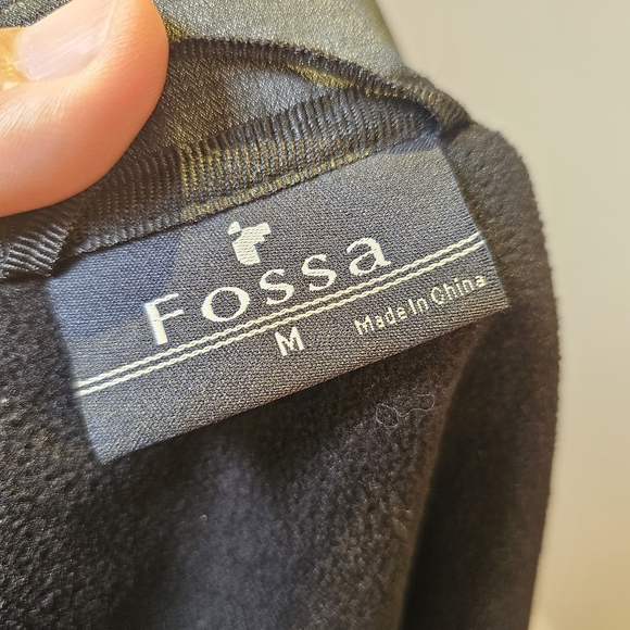 Fossa Cisco grey and black soft shell fleece interior men's jacket size M US - Picture 6 of 8